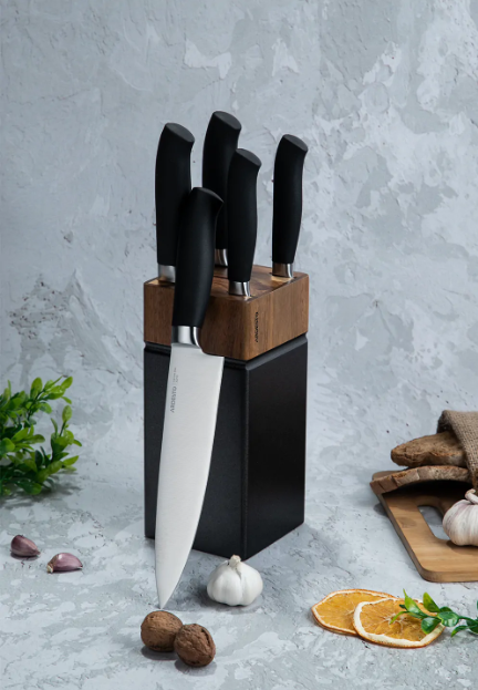 Набор ножей Ardesto Black Mars з блоком AR2020SW фото №12