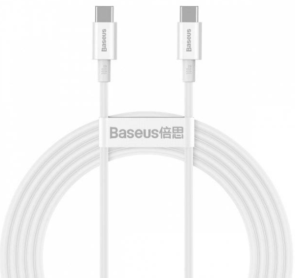 Baseus Superior Series Fast Charging Data Cable Type-C to Type-C 100W (CATYS-C02) 2m White