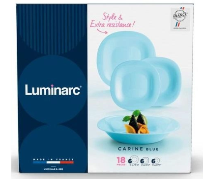 Столовий сервіз Luminarc Carine Diwali Light Blue 18 предметів (P7629) фото №4