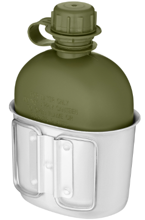 Фляга 2E у чохлі Flask WB01 1л, з кружкою для їжі (2E-TACFWB01-ODGN) фото №10