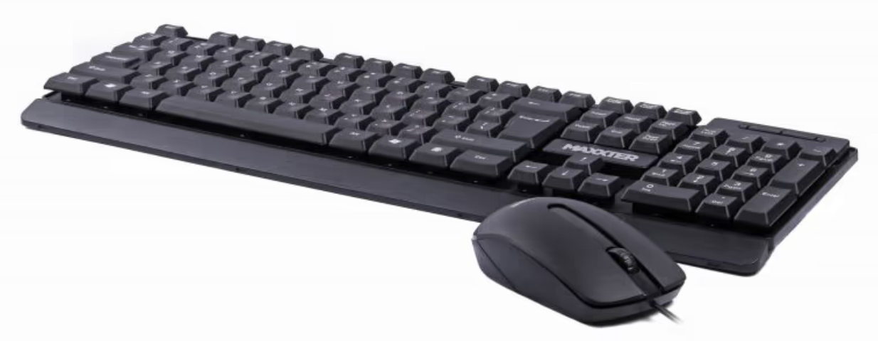 Клавіатура   мишка Maxxter KMS-CM-01-UA USB Black (KMS-CM-01-UA) фото №3