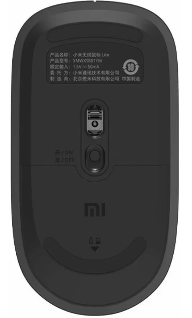 Компьютерная мыш Xiaomi Wireless Mouse Lite Black фото №3
