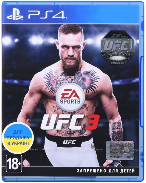 Диск Sony BD диску EA SPORTS UFC 3 [PS4, Russian subtitles]