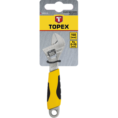 Ключ Topex розвідний , діапазон 0-35 мм, тримач двокомпонентний, 300 мм фото №2