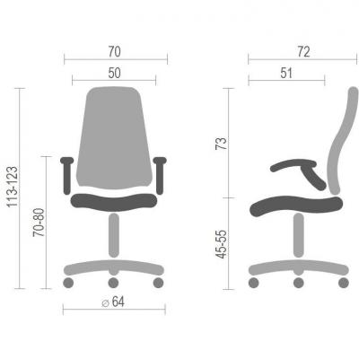 Офісне крісло АКЛАС Форсаж-8 PL TILT Фиолетовое (11871) фото №6