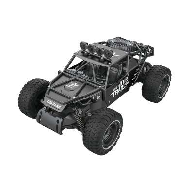 Радиоуправляемая игрушка Sulong Toys OFF-ROAD CRAWLER – RACE (матовый черный, металл. корпус, аккум.6V, 1:14) (