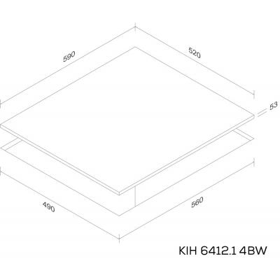 Варильна поверхня Kernau KIH 6412.1-4B W фото №2