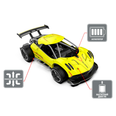 Радиоуправляемая игрушка Sulong Toys Speed racing drift – Aeolus (желтый, 1:16) (SL-284RHY) фото №3