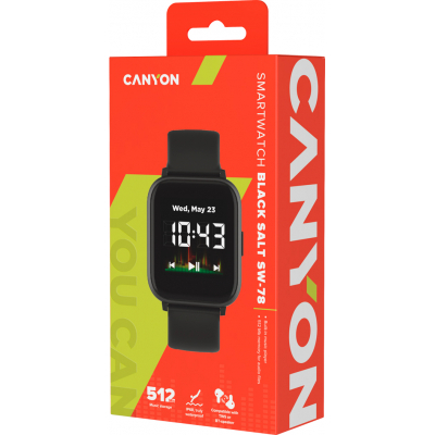 Smart годинник Canyon CNS-SW78BB Black (CNS-SW78BB) фото №4