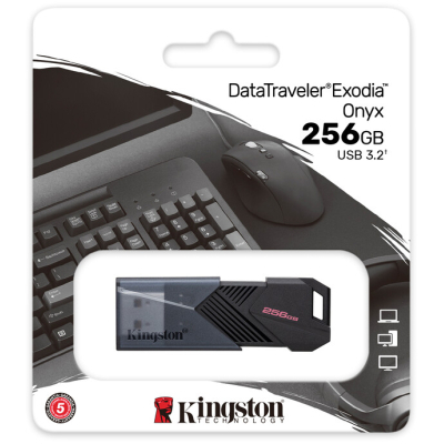Флешка Kingston USB3.2 256GB  DataTraveler Exodia Onyx (DTXON/256GB) фото №11