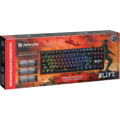 Клавіатура Defender Blitz GK-240L Black (45240) фото №6