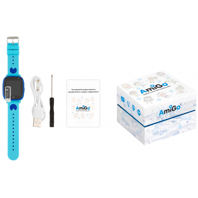 Smart годинник AmiGo GO001 iP67 Blue фото №12