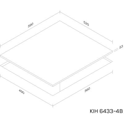 Варильна поверхня Kernau KIH 6433-4B фото №2