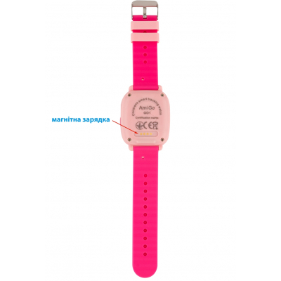Smart годинник AmiGo GO001 iP67 Pink фото №10