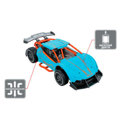 Радиоуправляемая игрушка Sulong Toys Speed racing drift – Red Sing (голубой, 1:24) (SL-292RHB) фото №3