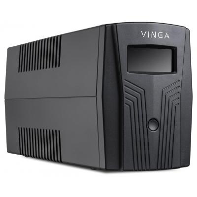 Источник бесперебойного питания Vinga LCD 600VA plastic case with USB (VPC-600PU) фото №6