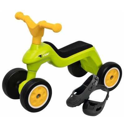Велосипед дитячий BIG із захисними насадками на взуття Зелений (55301)