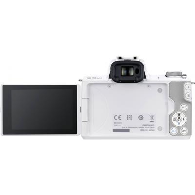 Цифровая фотокамера Canon EOS M50 Mk2   15-45 IS STM Kit White (4729C028) фото №7