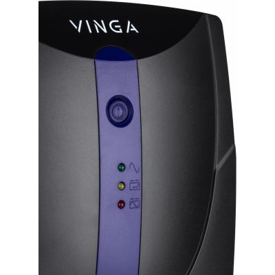 Джерело безперебійного живлення Vinga LED 800VA plastic case with USB (VPE-800PU) фото №3