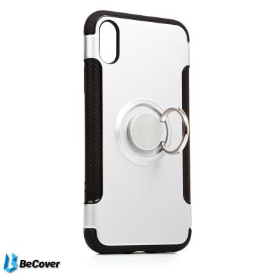 Чохол для телефона BeCover Magnetic Ring Stand Apple iPhone X/XS Silver (701785) (701785) фото №2