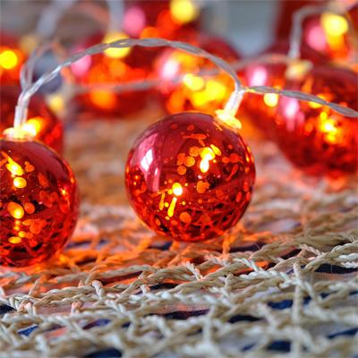 Гірлянда Colorway Светодиодная Christmas lights ball 6 см 10 LED 1.5 м USB Red (CW-MC-LB10U) фото №6