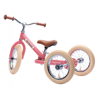 Велосипед дитячий Trybike триколісний рожевий балансуючий (TBS-2-PNK-VIN TBS-100-TKV) фото №2