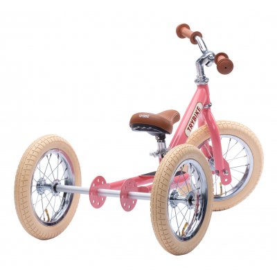 Велосипед дитячий Trybike триколісний рожевий балансуючий (TBS-2-PNK-VIN TBS-100-TKV) фото №3