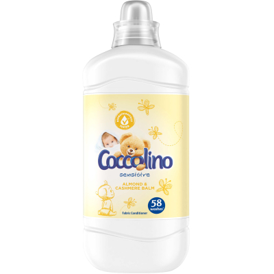 Кондиціонер для білизни Coccolino Sensitive Almond & Cashmere Balm 1.45 л (8717163623695)