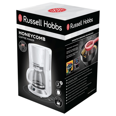 Кофеварка Russell Hobbs Hobbs 27010-56 Honeycomb White (27010-56) фото №9