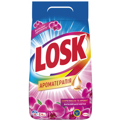 Порошок для прання Losk автомат аромат Малайзийских цветов 2.4 кг (9000101412826/9000101519624)