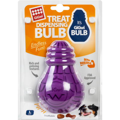 Іграшки для собак GiGwi Bulb Rubber Лампочка гумова L фіолетова (2338) фото №2
