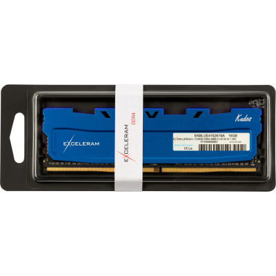 Модуль памяти для компьютера Exceleram DDR4 16GB 2666 MHz Kudos Blue  (EKBLUE4162619A) фото №3