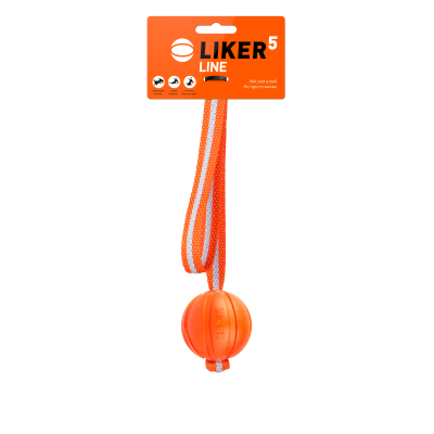 Іграшки для собак Liker Line М'ячик зі стрічкою 5 см (6286)