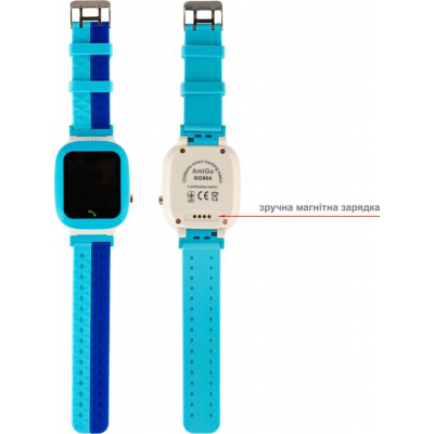 Smart часы AmiGo GO004 Splashproof Camera LED Blue фото №4