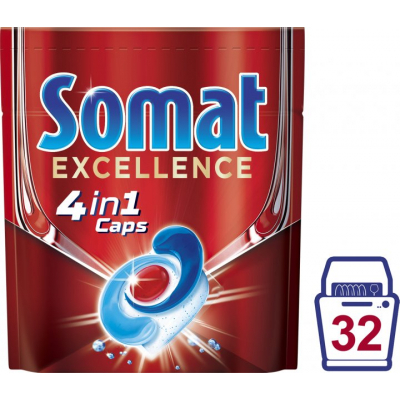 Таблетки для посудомоек Somat Excellence 32 шт. (9000101518924) фото №3