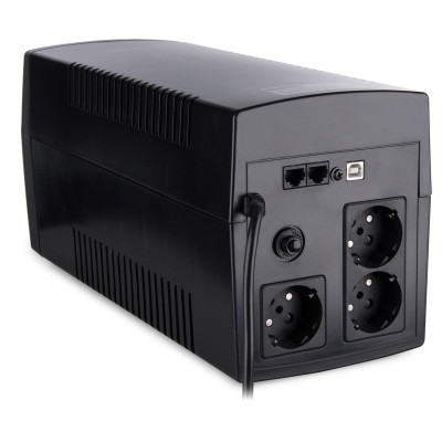 Источник бесперебойного питания Vinga LED 1500VA plastic case with USB (VPE-1500PU) фото №5