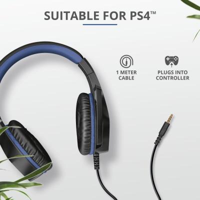 Наушники Trust GXT 404B Rana Gaming Headset for PS4 3.5mm BLUE (23309) фото №7