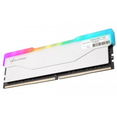 Модуль пам'яті для комп'ютера Exceleram DDR4 16GB 3000 MHz RGB X2 Series White  (ERX2W416306C) фото №2