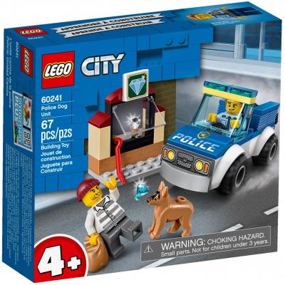 Конструктор Lego  City Police Полицейский отряд с собакой 67 деталей (60241)