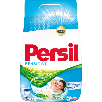 Порошок для стирки Persil Sensitive Алоэ Вера для чувствительной кожи 2.7 кг (9000101521689)