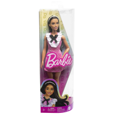 Лялька Barbie Fashionistas в рожевій сукні з жабо (HJT06) фото №6