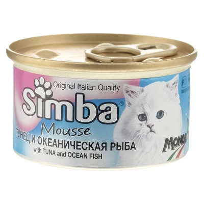 Консерва для котів Simba Cat Wet тунець та океанічна риба 85 г (8009470009423)