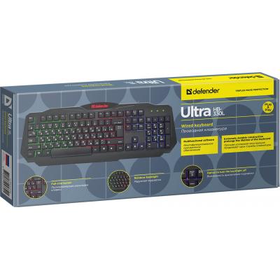 Клавиатура Defender Ultra HB-330L RU Black (45330) фото №2