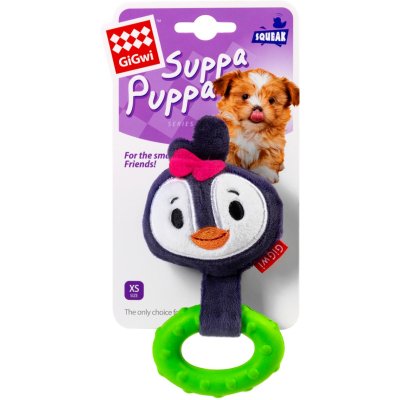 Іграшки для собак GiGwi Suppa Puppa Пінгвін з пискавкою 15 см (75003) фото №2