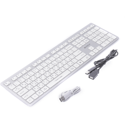 Клавиатура A4Tech FBX50C USB/Bluetooth White (FBX50C White) фото №4