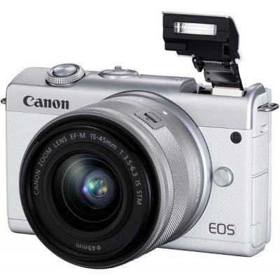 Цифрова фотокамера Canon EOS M200   15-45 IS STM White (3700C032) фото №3
