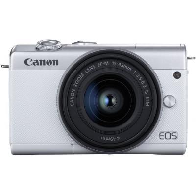 Цифровая фотокамера Canon EOS M200   15-45 IS STM White (3700C032)