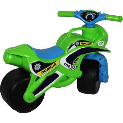 Велосипед дитячий Active Baby Police музичний зелено-блакитний (0139-0152М) фото №4