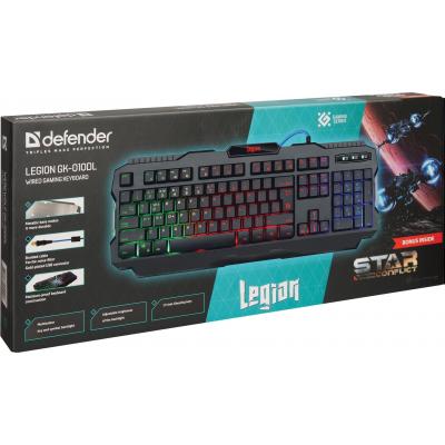 Клавіатура Defender Legion GK-010DL RU RGB (45010) фото №2