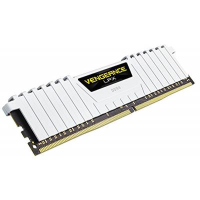 Модуль пам'яті для комп'ютера CORSAIR DDR4 16GB (2x8GB) 3200 MHz LPX White  (CMK16GX4M2B3200C16W) фото №4